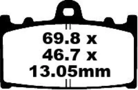 EBC - BRAKE PAD CARBON TT DIRT - 17220282
