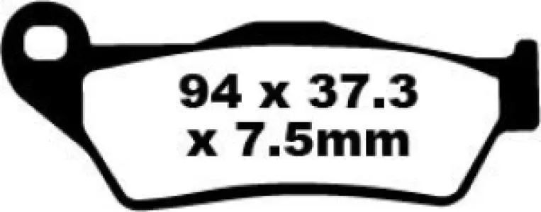 EBC - BRAKE PAD CARBON TT DIRT - 17220283