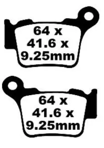 EBC - BRAKE PAD CARBON TT DIRT - 17220285