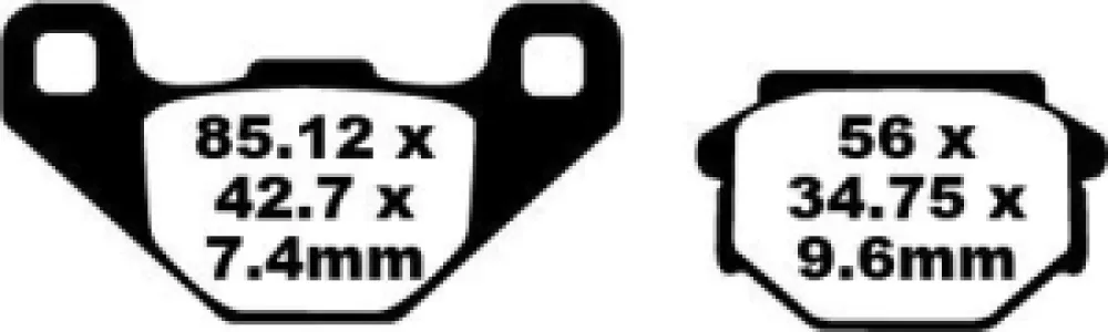 EBC - BRAKE PAD FA SER ORGANIC - 17220288