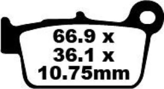 EBC - BRAKE PAD CARBON TT DIRT - 17220284