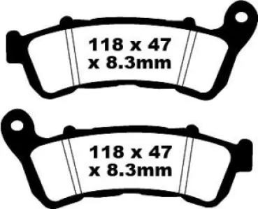 EBC - BRAKE PAD FA SER ORGANIC - 17220289