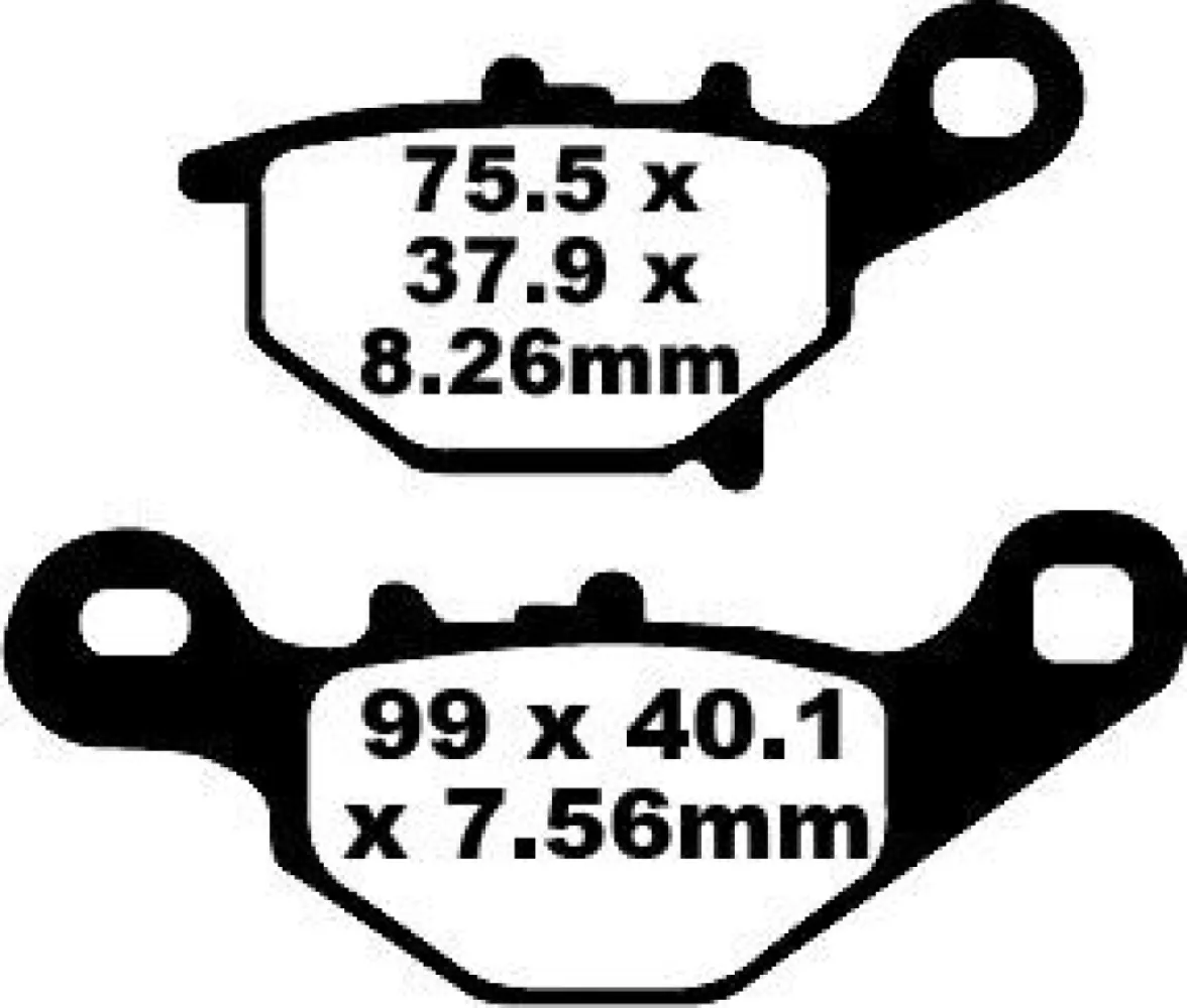 EBC - BRAKE PAD CARBON TT DIRT - 17220292