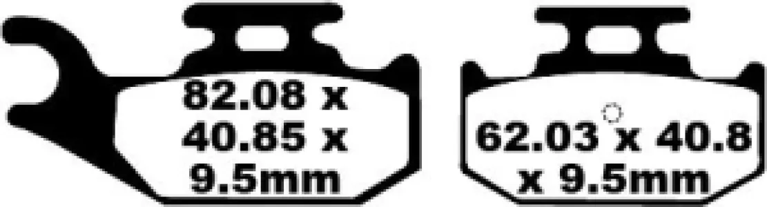 EBC - BRAKE PAD CARBON TT DIRT - 17220298