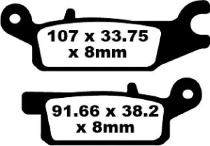 EBC - BRAKE PAD CARBON TT DIRT - 17220302