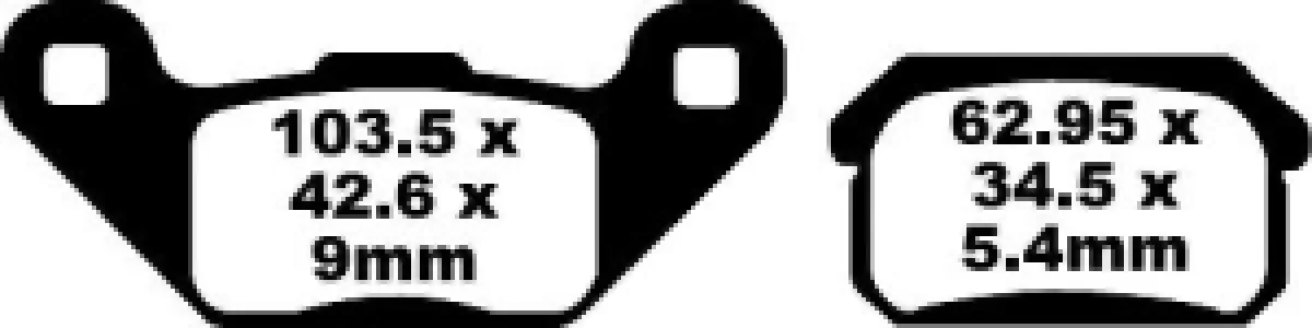 EBC - BRAKE PAD CARBON TT DIRT - 17220299