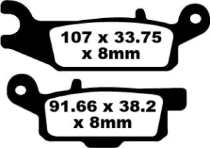 EBC - BRAKE PAD CARBON TT DIRT - 17220303