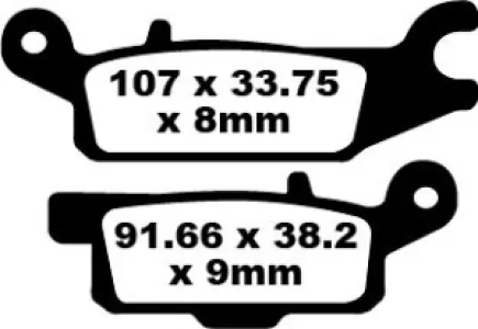 EBC - BRAKE PAD CARBON TT DIRT - 17220304