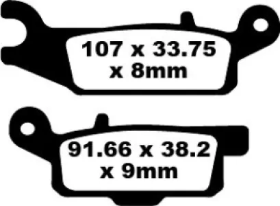 EBC - BRAKE PAD CARBON TT DIRT - 17220305