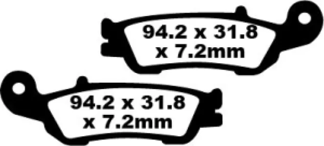 EBC - BRAKE PAD CARBON TT DIRT - 17220308