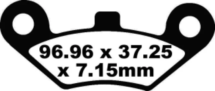 EBC - BRAKE PAD CARBON TT DIRT - 17220309
