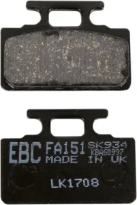 EBC - BRAKE PAD FA SER ORGANIC - 17220588
