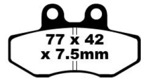 EBC - BRAKE PAD FA SER ORGANIC - 17220609