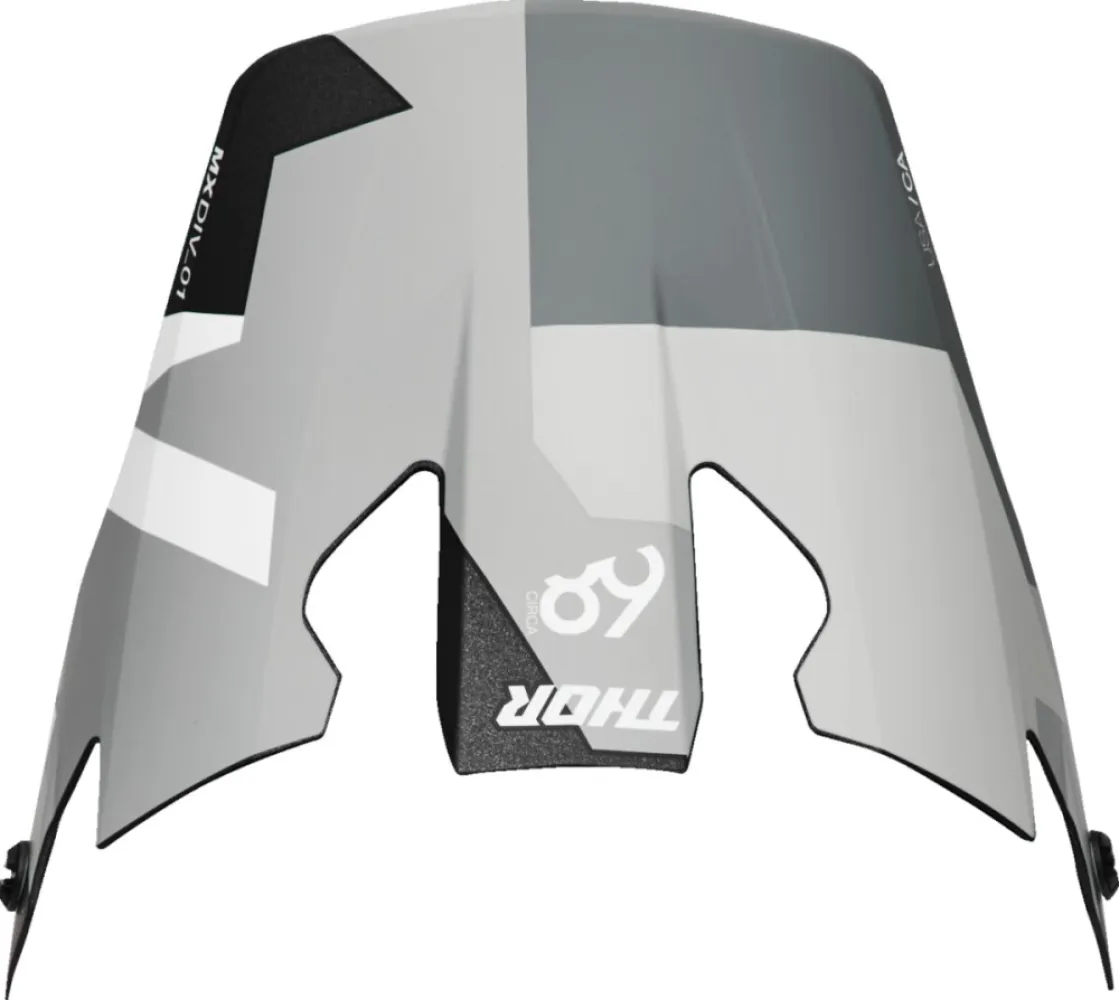 THOR - VISOR R-SPORT CRBN BRAVE GY/WH - 01321828
