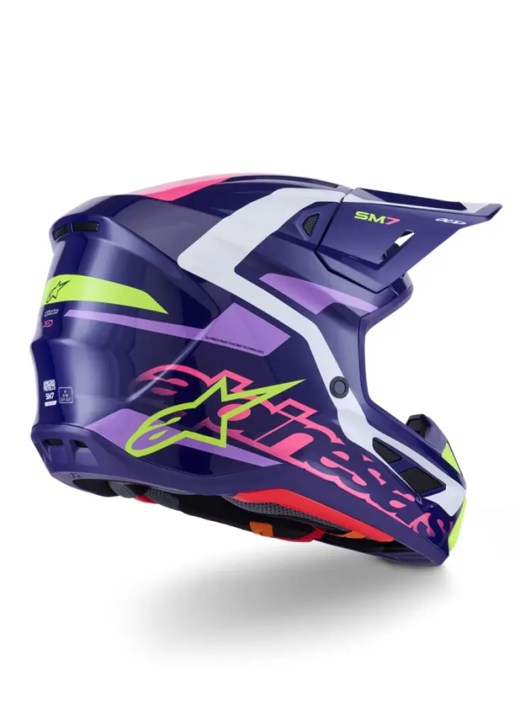 ALPINESTARS(MX) - HELMET SM7 DEED PURPLE/PINK L - 01109114