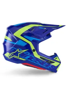 ALPINESTARS(MX) - HELMET SM7 DEED BLUE/YEL M - 01109119
