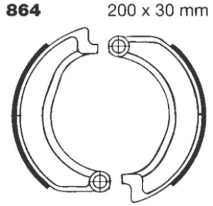 EBC - BRAKE SHOE STANDARD - 17230256
