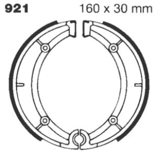 EBC - BRAKE SHOE STANDARD - 17230271