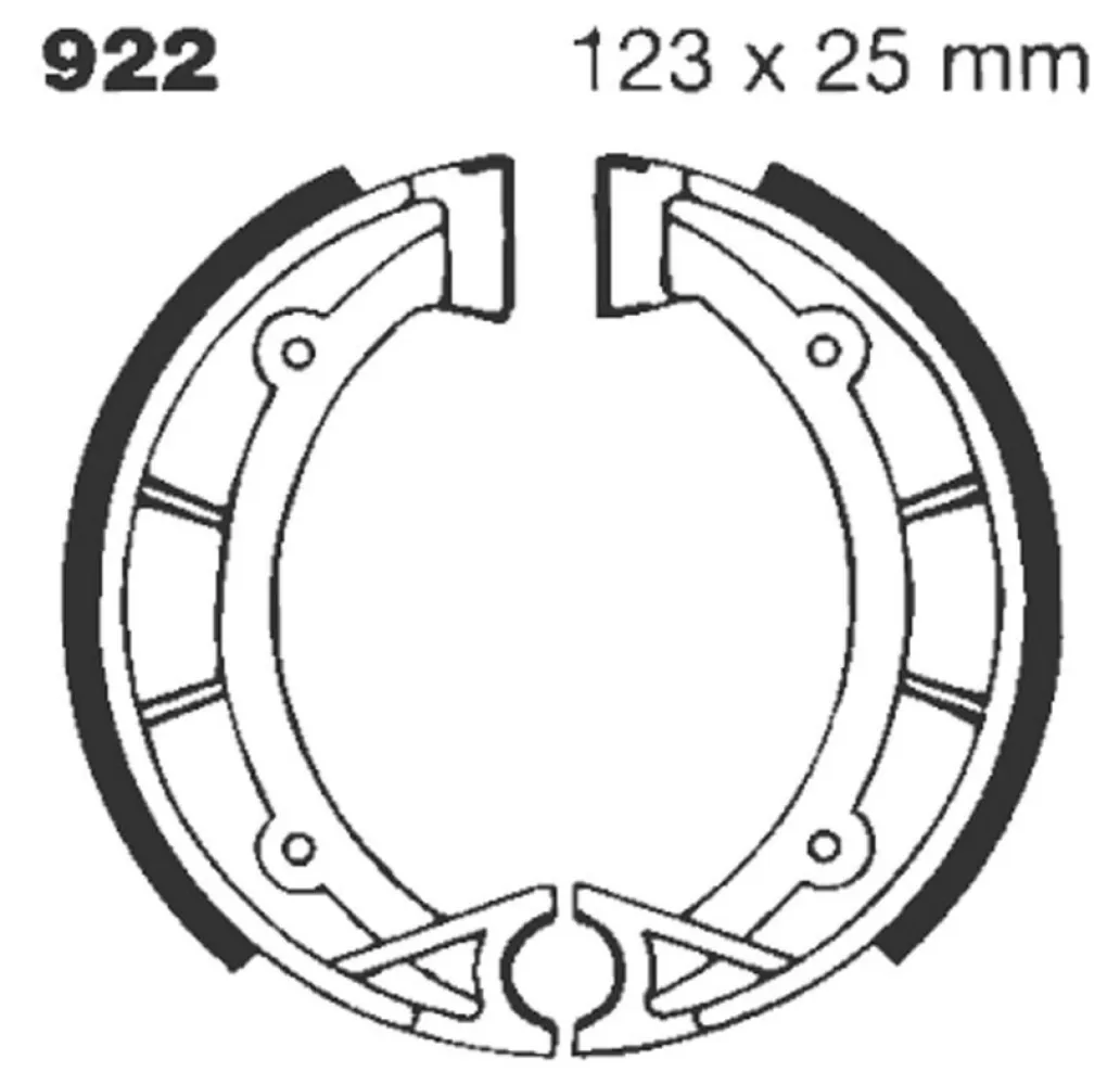 EBC - BRAKE SHOE STANDARD - 17230272