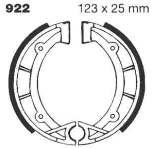 EBC - BRAKE SHOE STANDARD - 17230272