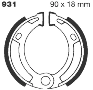 EBC - BRAKE SHOE STANDARD - 17230275