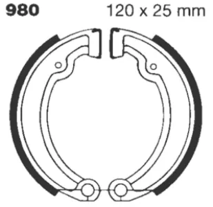 EBC - BRAKE SHOE STANDARD - 17230283