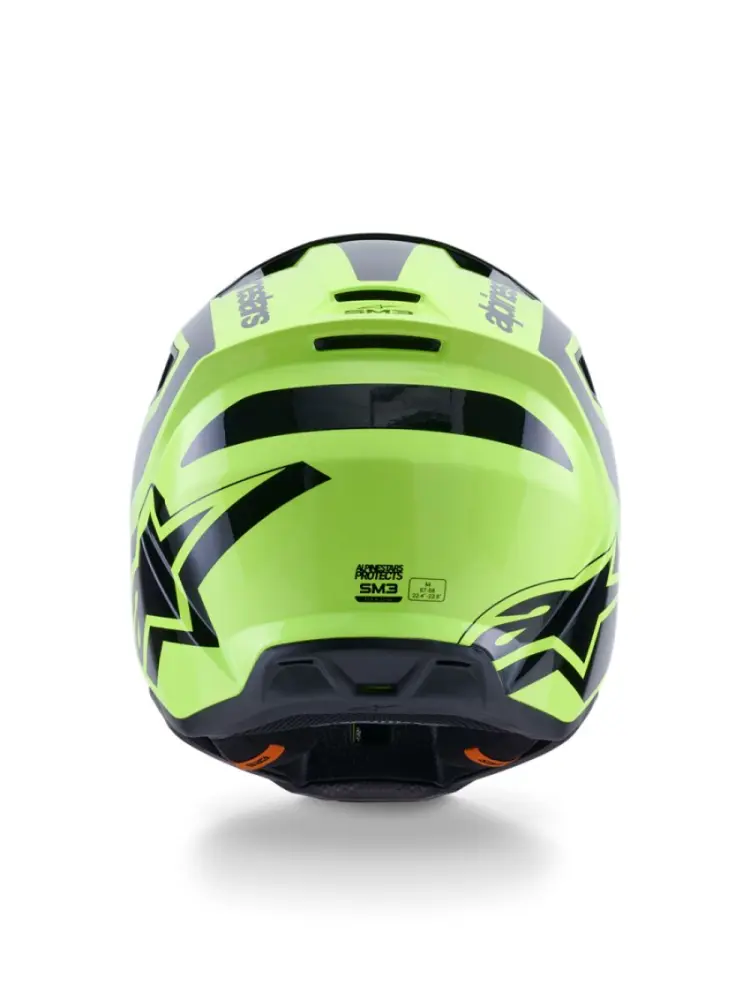 ALPINESTARS(MX) - HELMET SM3 HEAT YEL/BLACK S - 01109190
