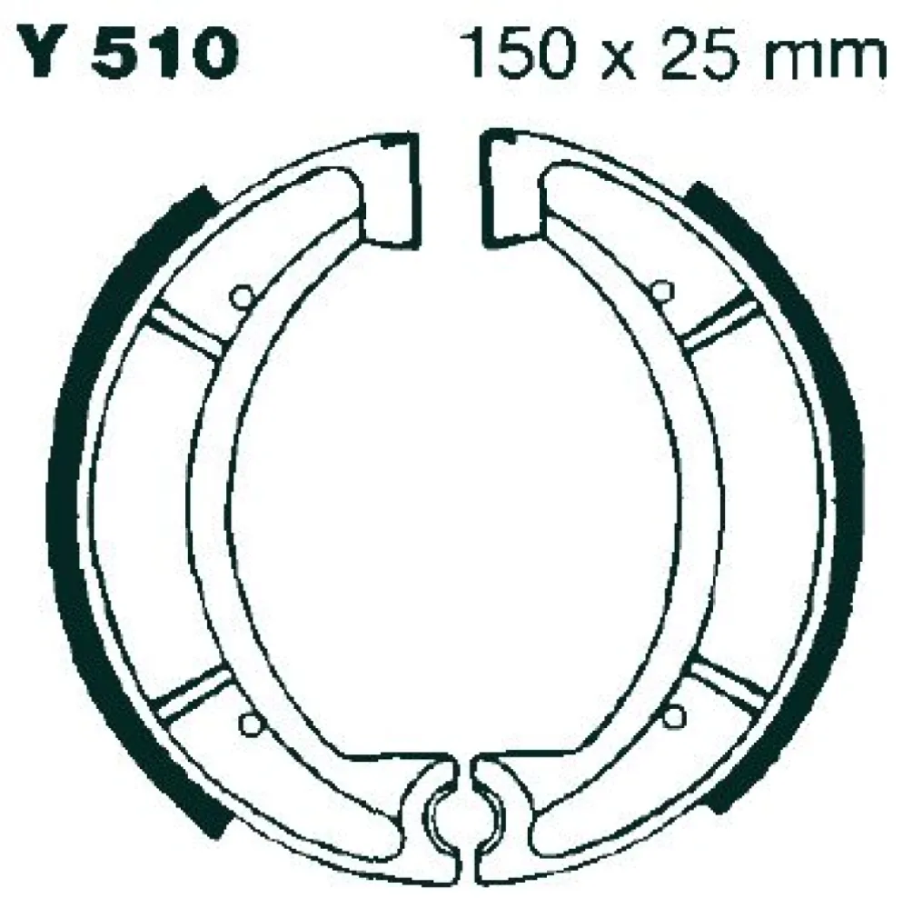 EBC - BRAKE SHOE GROOVED - 17230296