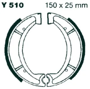 EBC - BRAKE SHOE GROOVED - 17230296