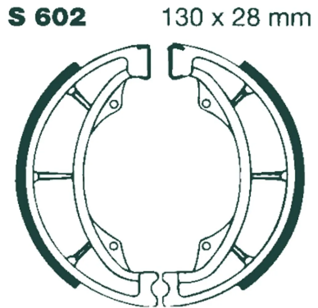 EBC - BRAKE SHOE GROOVED - 17230299