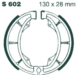 EBC - BRAKE SHOE GROOVED - 17230299