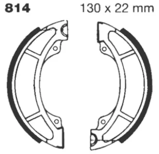 EBC - BRAKE SHOE GROOVED - 17230305