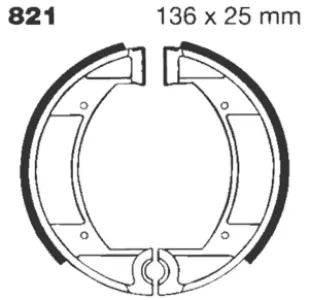 EBC - BRAKE SHOE GROOVED - 17230306