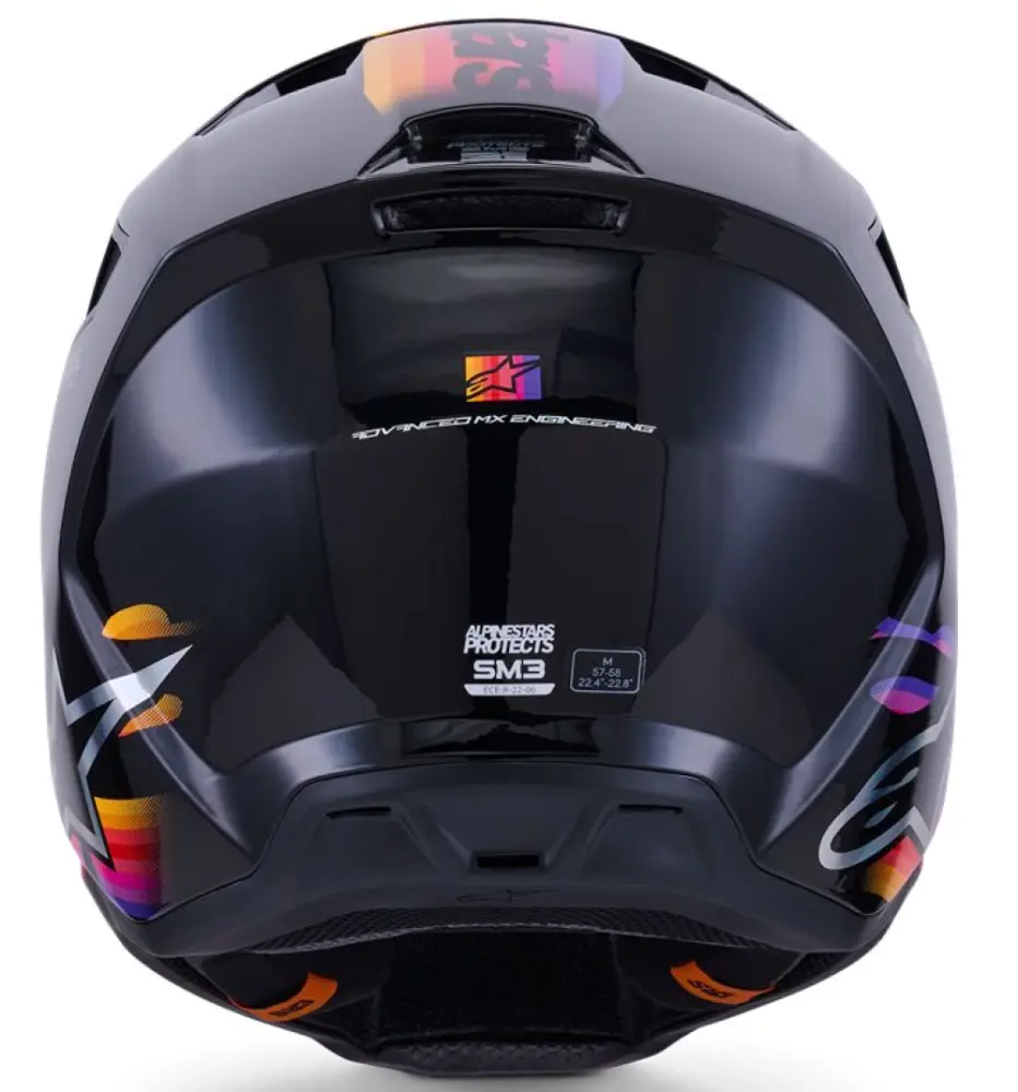 ALPINESTARS(MX) - HELMET SM3 FORCE BLACK-GLOSS 2 - 01109200