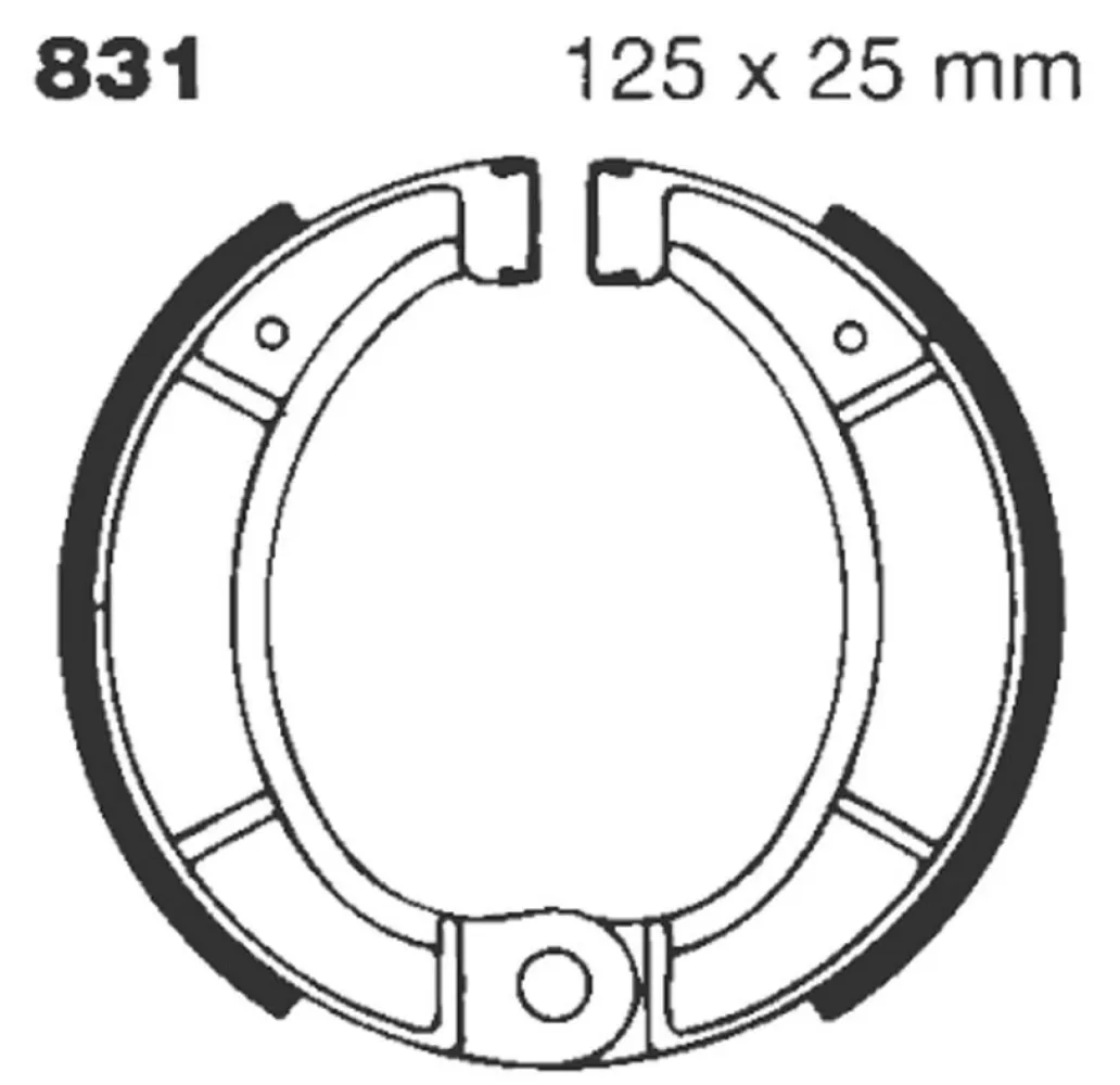 EBC - BRAKE SHOE GROOVED - 17230308