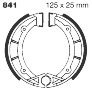 EBC - BRAKE SHOE GROOVED - 17230310