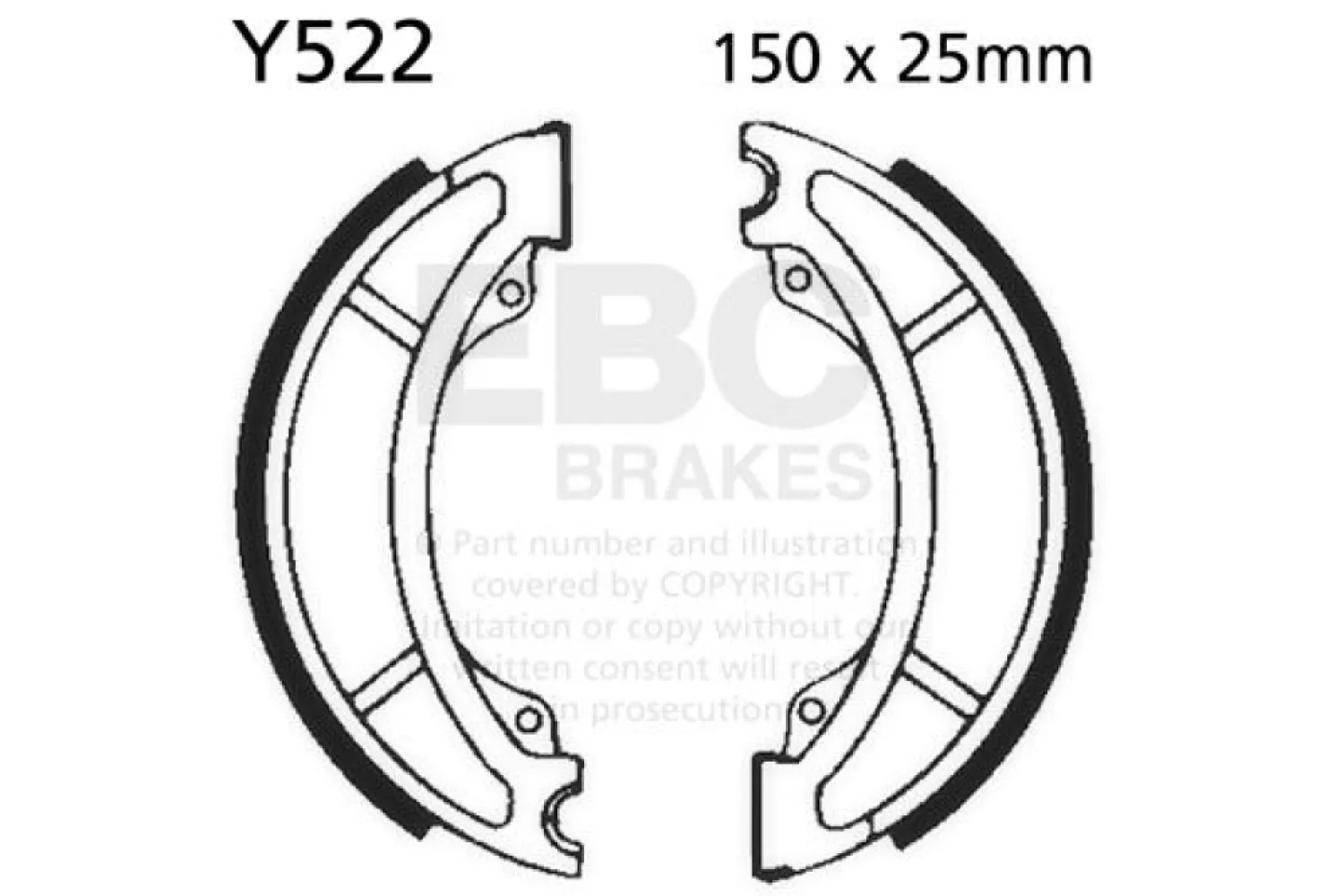 EBC - BRAKE SHOE STANDARD - 17230508