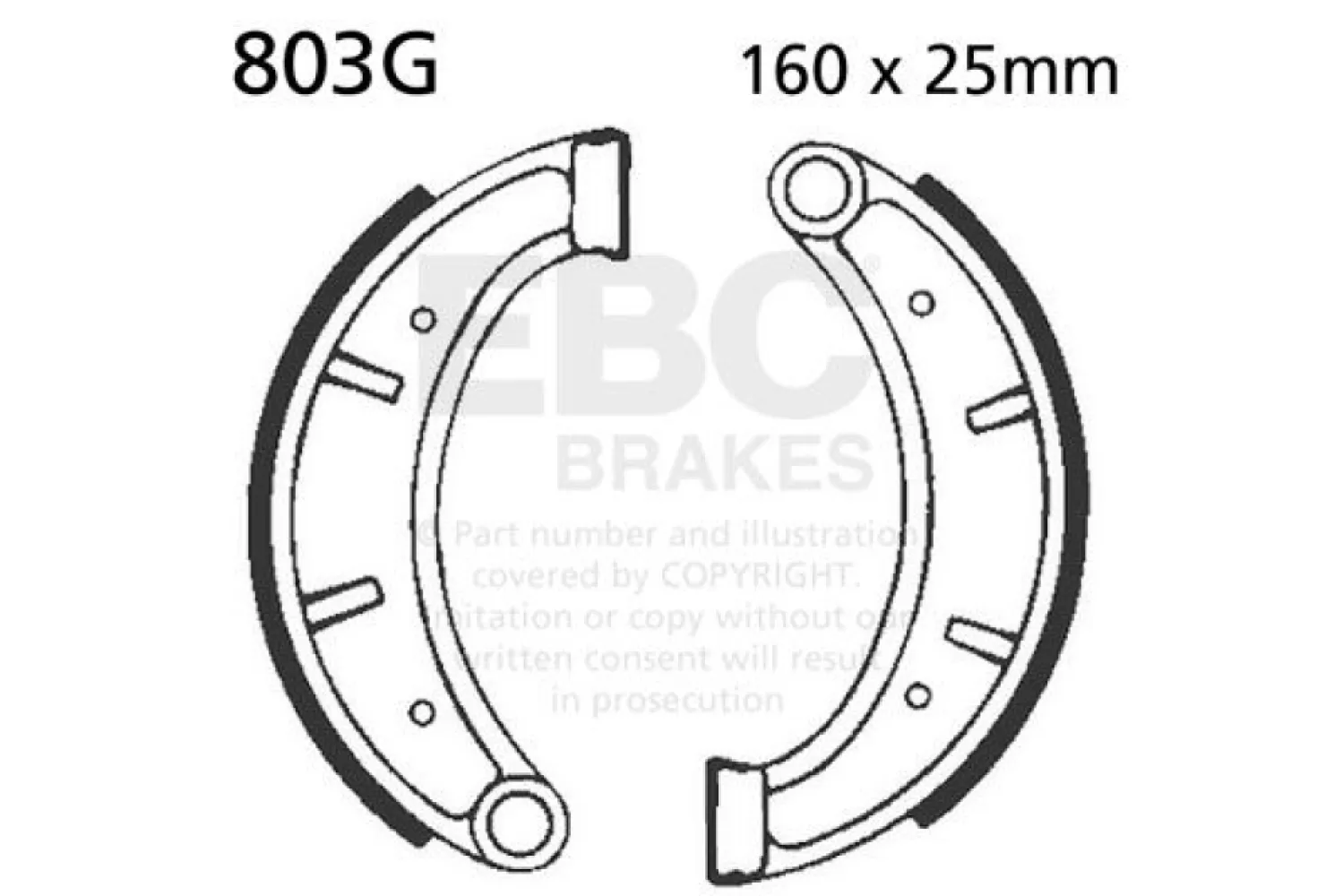 EBC - BRAKE SHOE GROOVED - 17230574
