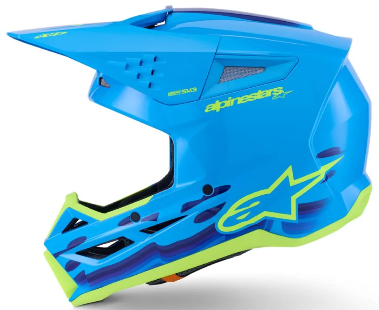 ALPINESTARS(MX) - HELMET SM3 FORCE CYAN XL - 01109211