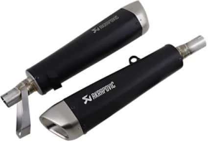 AKRAPOVIC - MUFFLERS TI BK STR TWIN - 18113993