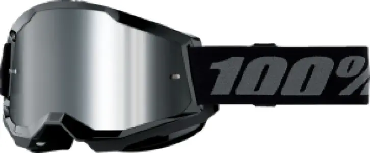 100% - GOGGLE STRATA 2 JNR BLACK MIR  - 26013509