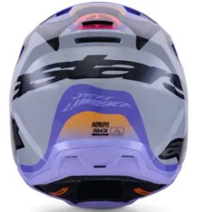 ALPINESTARS(MX) - HELMET SM3 JETTSON GRAY/PUR/BL - 01109233