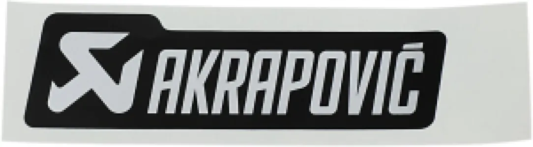 AKRAPOVIC - STICKER MONO AL BLK - 18601006