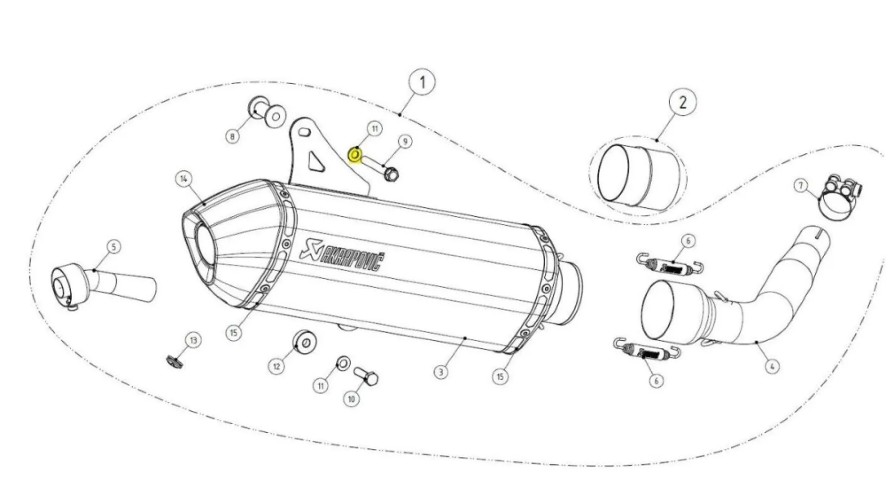 AKRAPOVIC - AKRA WASHER P-DR4 - 18601257