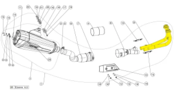 AKRAPOVIC - HEADER SET SS - 18601693