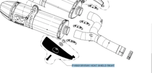 AKRAPOVIC - HEAT SHIELD CF - 18601977