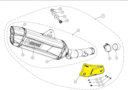AKRAPOVIC - HEAT SHIELD CF - 18602183