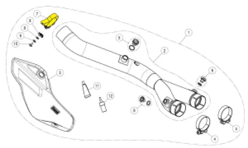 AKRAPOVIC - CLAMP SS - 18602359