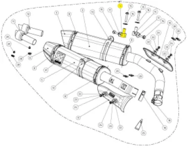 AKRAPOVIC - DISTANCE RING AL - 18602427
