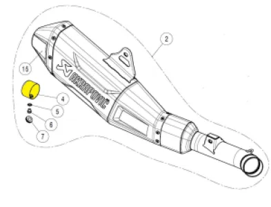 AKRAPOVIC - NOISE INSERT - 18602452